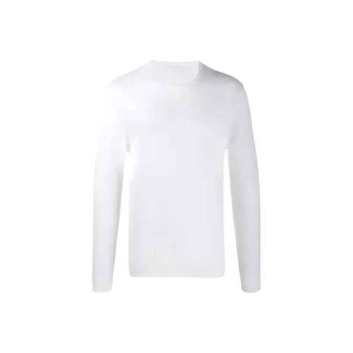 PRADA Белый Мужской Кашемировый Свитер