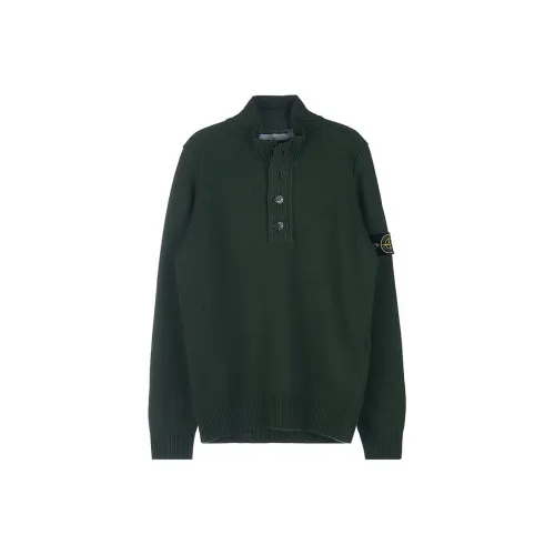 Stone Island Зеленые Мужские Свитера