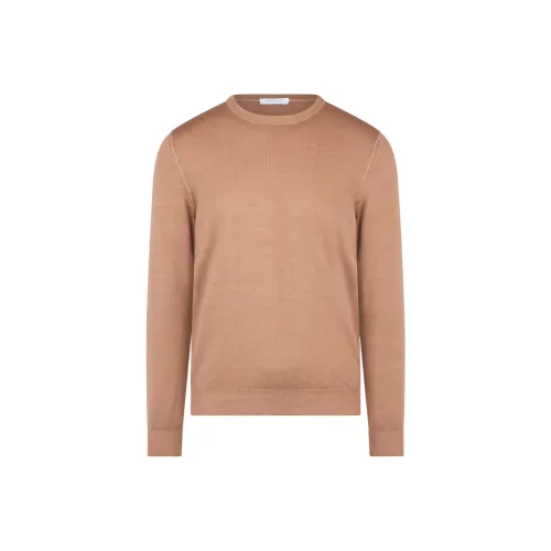 Boglioli FW24 Свитер Мужской Розовый Коричневый