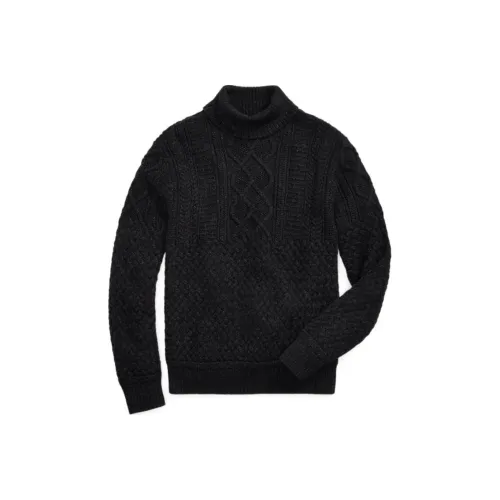 Double RL Мужские черные свитеры