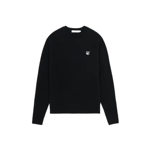 Maison Kitsune Мужские черные свитеры