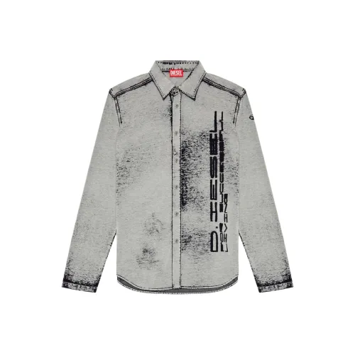 DIESEL Серые Мужские Рубашки