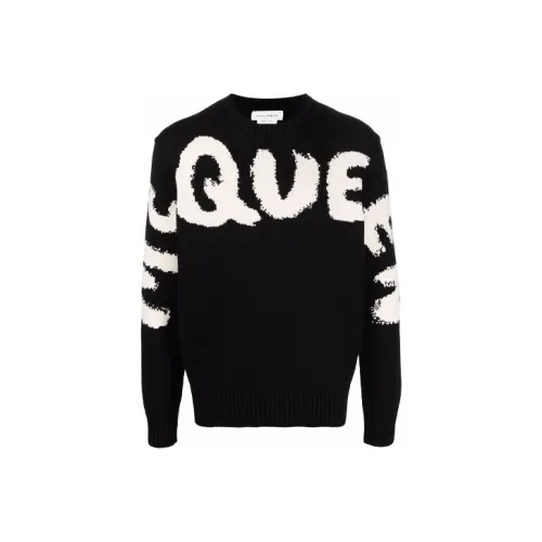 Alexander McQueen Черные Мужские Свитера