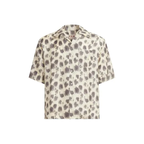 MARNI Светло-бежевые Мужские Рубашки