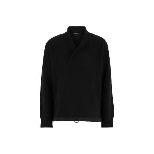 Ermenegildo Zegna Черные Мужские Кашемировые Свитера