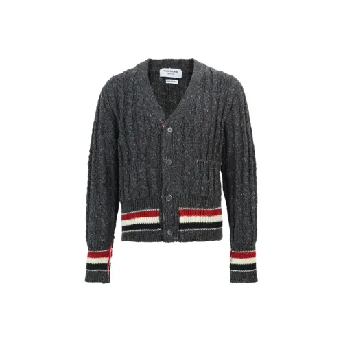 THOM BROWNE Темно-серый Мужской Свитеры