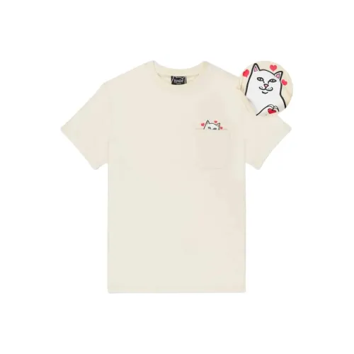 RIPNDIP совместная брендированная Бежевая Мужская T-Рубашка