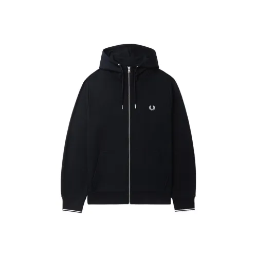 FRED PERRY Морской синий Мужские Свитшоты