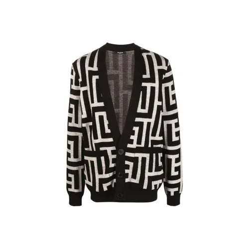 BALMAIN Черные Мужские Свитера