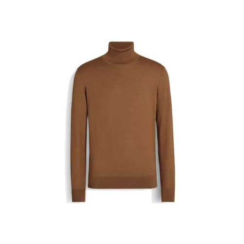 Ermenegildo Zegna Коричневый Мужской Кашемировые Свитера