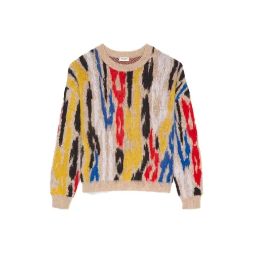 SAINT LAURENT FW21 Свитер Мужской Многоцветный