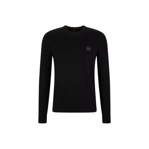 Hugo Boss Черные Мужские Кашемировые Свитера