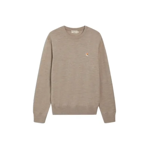 Maison Kitsune Коричневые Мужские Свитера
