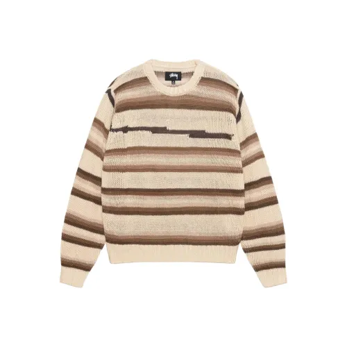 Stussy SS24 Tonal Stripe Linen Sweater Summer Collection Sweater Unisex Multicolor