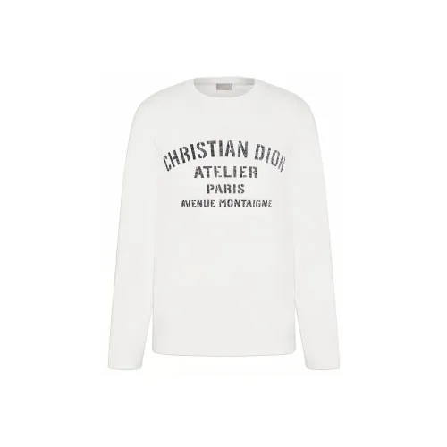 DIOR Quarterly New Products Белые Мужские T-Рубашки