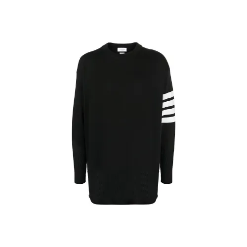 THOM BROWNE Черные Мужские Свитера