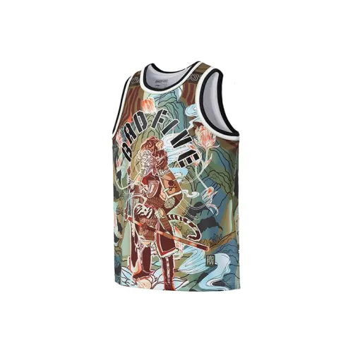 LINING BADFIVE Black Tiger Mountain Полный принт Мужские майки