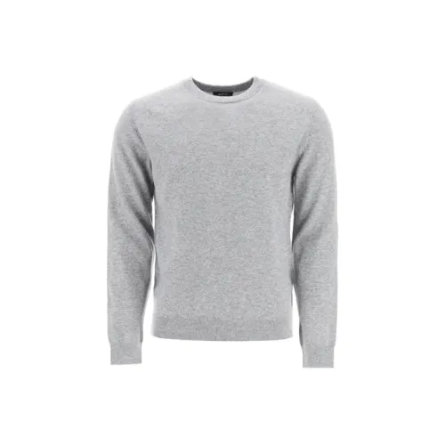 A.P.C. Joint Paragraph Серый Мужской Кашемировые Свитера