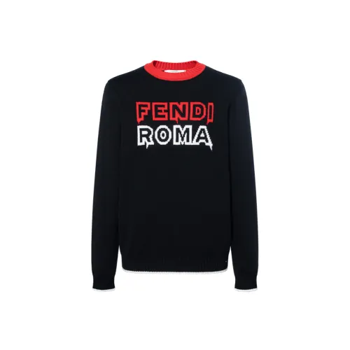 FENDI SS23 Китайский Новый Год Свитер Мужской Черный