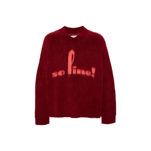 MARTINE ROSE FW24 Свитер Унисекс Бордовый