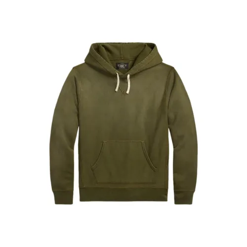 DOUBLE RL SS25 Толстовка Мужской Оливково-зеленый