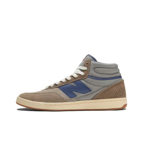 New Balance NB Numeric 440 V2 High Топ Скейтборд Кроссовки Унисекс Серый Коричневый Синий