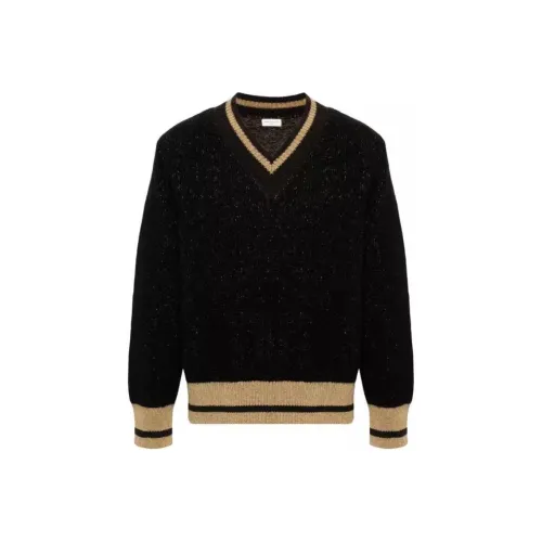 DRIES VAN NOTEN Мужские черные свитеры