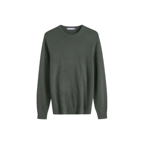 GOLDLION Свитер Мужской Темно-Серый Зеленый