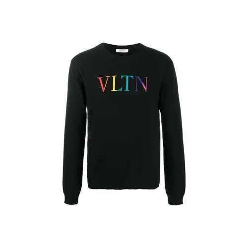 Valentino Кашемир Свитер Мужской Черный