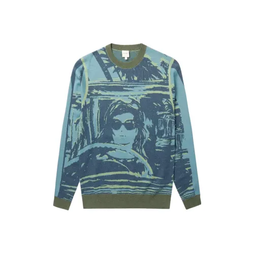 Paul Smith Бирюзовые Мужские Свитера