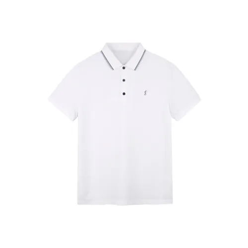 Wit TRIES Отложной воротник Короткий рукав Поло Мужской