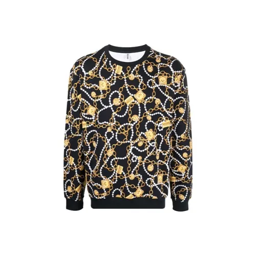 MOSCHINO Мужские черные свитеры