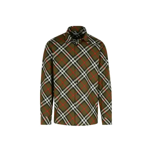 Burberry SS24 Рубашка Мужская Зеленая