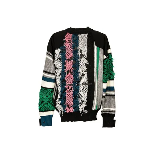 Sacai Совместный бренд Многоцветные Мужские Свитера