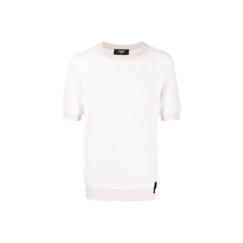 FENDI FW22 Кашемир Свитер Мужской Белый