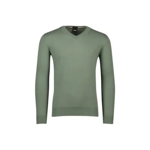 Hugo Boss Зеленые Мужские Свитера