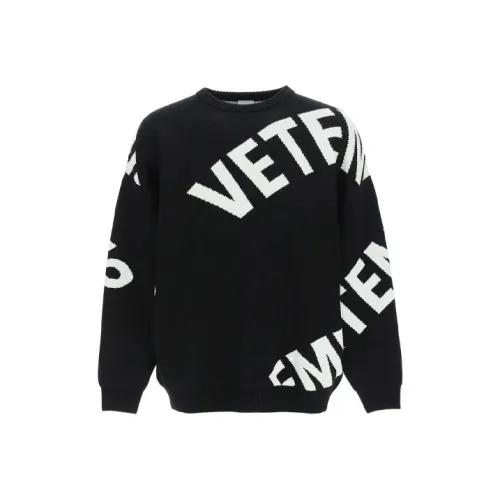 Vetements Черные Мужские Свитера
