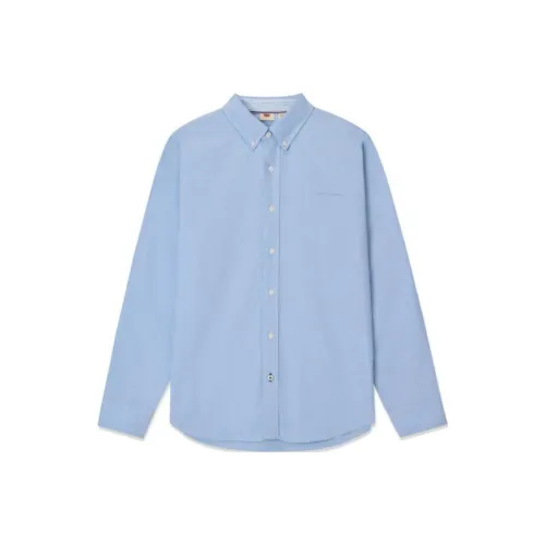 Levis Blue Men's Shirts Левис Синие Мужские Рубашки