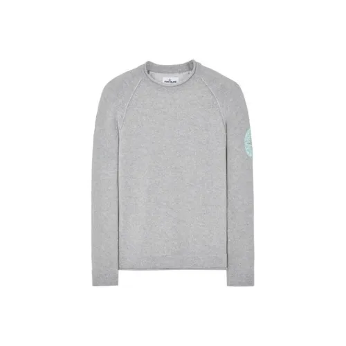 STONE ISLAND Серые Мужские Свитера