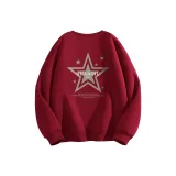 Бургунди (Qf Пятиконечная звезда Логотип на груди_qf Большая пятиконечная звезда Логотип на спине)