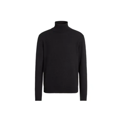 Ermenegildo Zegna Черные Мужские Кашемировые Свитера
