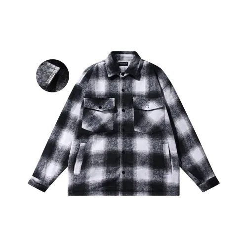 WIIPSOLID Рубашка Унисекс Черная Клетка