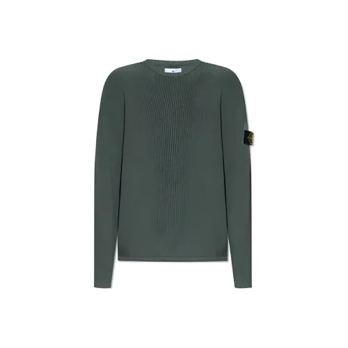 STONE ISLAND Зеленые Мужские Свитера