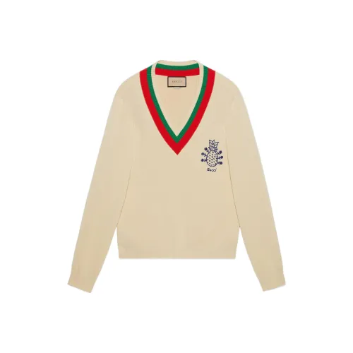 GUCCI Бежевый Желтый Мужские Свитера