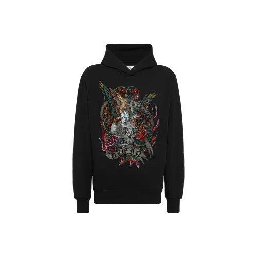 PHILIPP PLEIN Мужские черные свитшоты