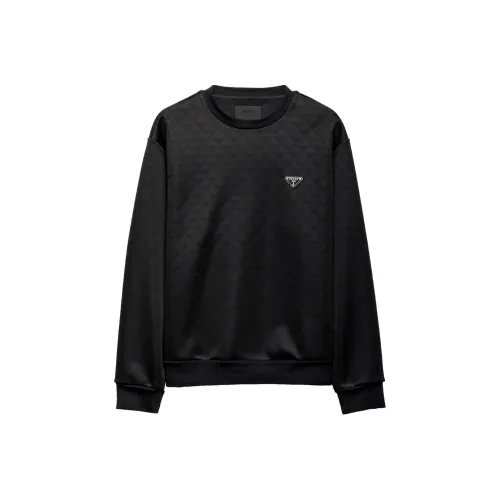 PRADA SS24 Свитшот Мужской Черный