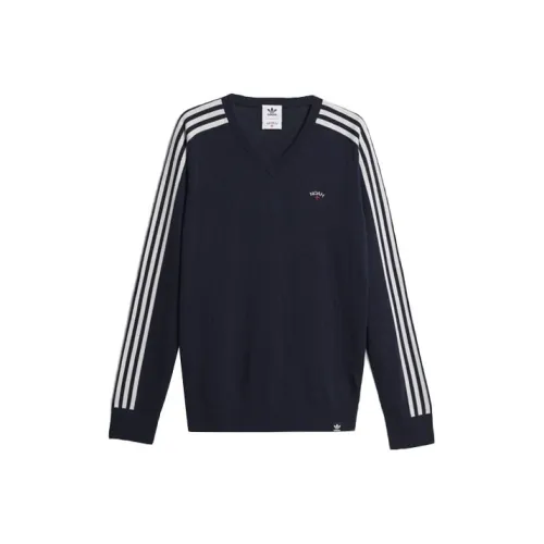 Adidas Originals NOAH совместный бренд Легенда Чернила Синий Мужской Свитер