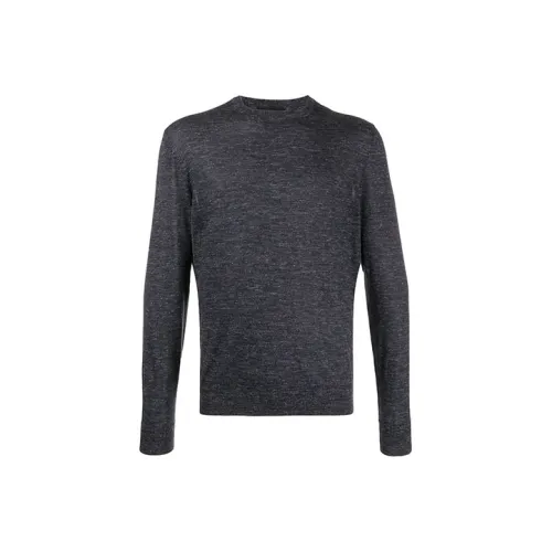 Ermenegildo Zegna Темно-серый Мужской кашемировый свитер