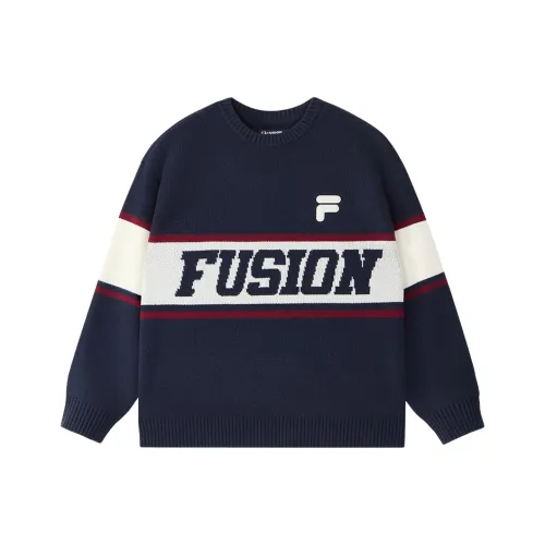 FILA FUSION Ночной черный Синий Унисекс Свитеры