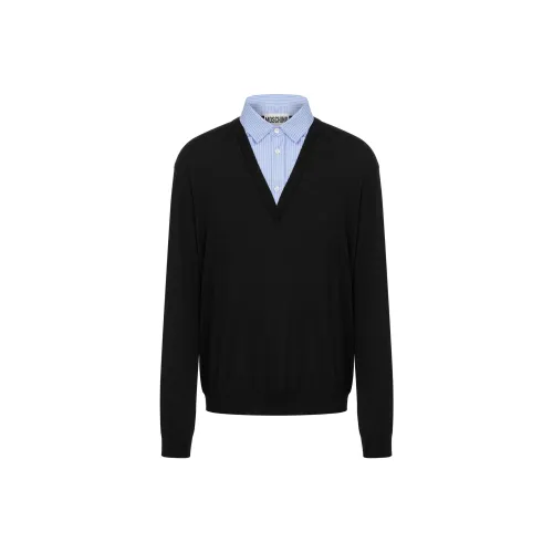 MOSCHINO Мужские черные свитеры